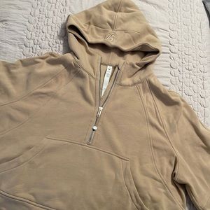 Lululemon half Zip oversized Scuba Funnel neck pullover